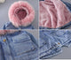 Fluffy Fur Collar Denim Jacket