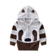 Cute Animal Face Kids Hooded Jacket