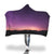 Purple Night Sky Hooded Blanket