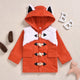 Orange Fox Kids Hooded Jacket