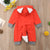 Red Fox Hooded Baby Jumpsuit