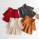 Ruffle Sleeves Knitted Baby Dress