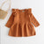 Ruffle Sleeves Knitted Baby Dress