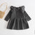 Ruffle Sleeves Knitted Baby Dress