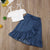 Sling Lace Tops Denim Skirt Kids Outfit