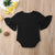 Ruffle Sleeves Baby Onesie