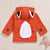 Orange Fox Kids Hooded Jacket