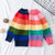 Rainbow Knitted Kids Sweatshirt