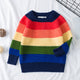 Rainbow Knitted Kids Sweatshirt