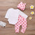 Polka Dot Giraffe Baby Outfit