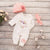 Little Sister Pink Floral Baby Outfit