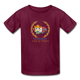 Courier Hermes Kids Tee - burgundy